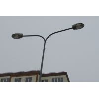 Double-arm bracket for lighting poles (designed for mounting two luminaires).