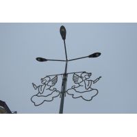 QUAD-ARM BRACKET FOR FOUR CANTILEVER LUMINAIRES
